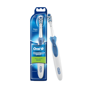 Oral B Cross Action AA Battery Electric Toothbrush layout