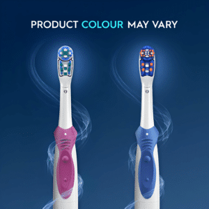 Oral B Cross Action AA Battery Electric Toothbrush layout
