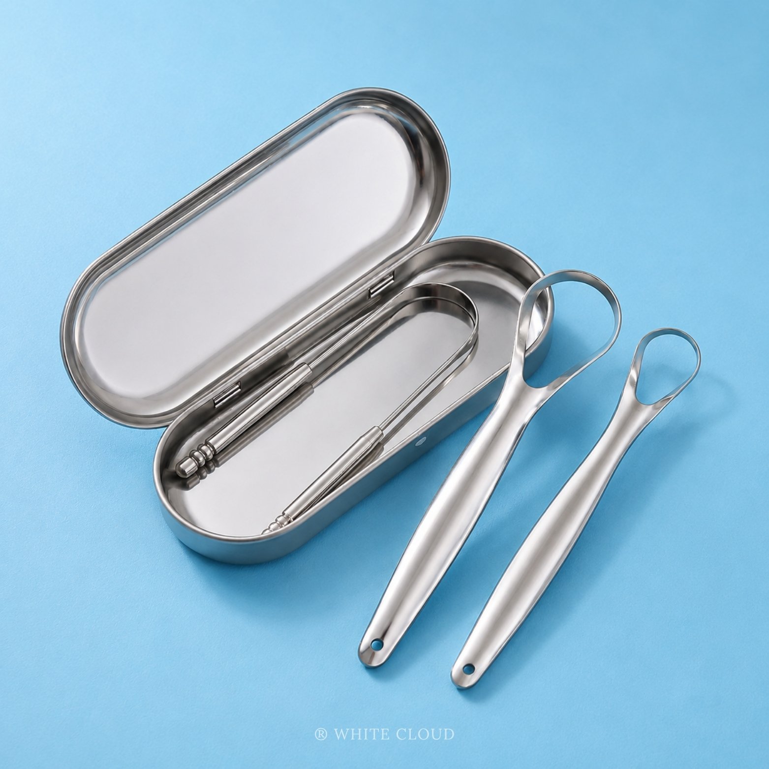 Tongue Scraper Set With Case