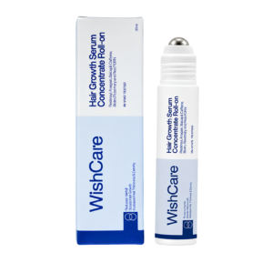 Wishcare Hair Growth Serum Concentrate Roll On 30ml packaging layout