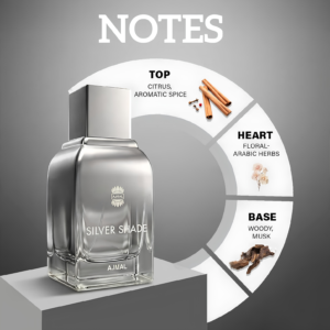 Ajmal Silver Shade Eau De Parfum for Men 100ml bottle