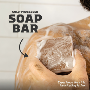 Dr. Squatch Bay Rum Men's Natural Soap 142g packaging box layout