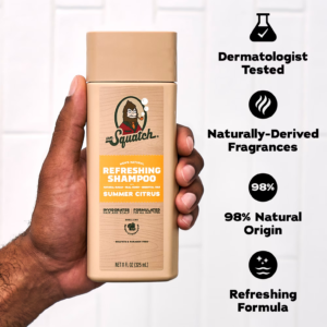Dr. Squatch Summer Citrus Refreshing Shampoo 325ml bottle layout