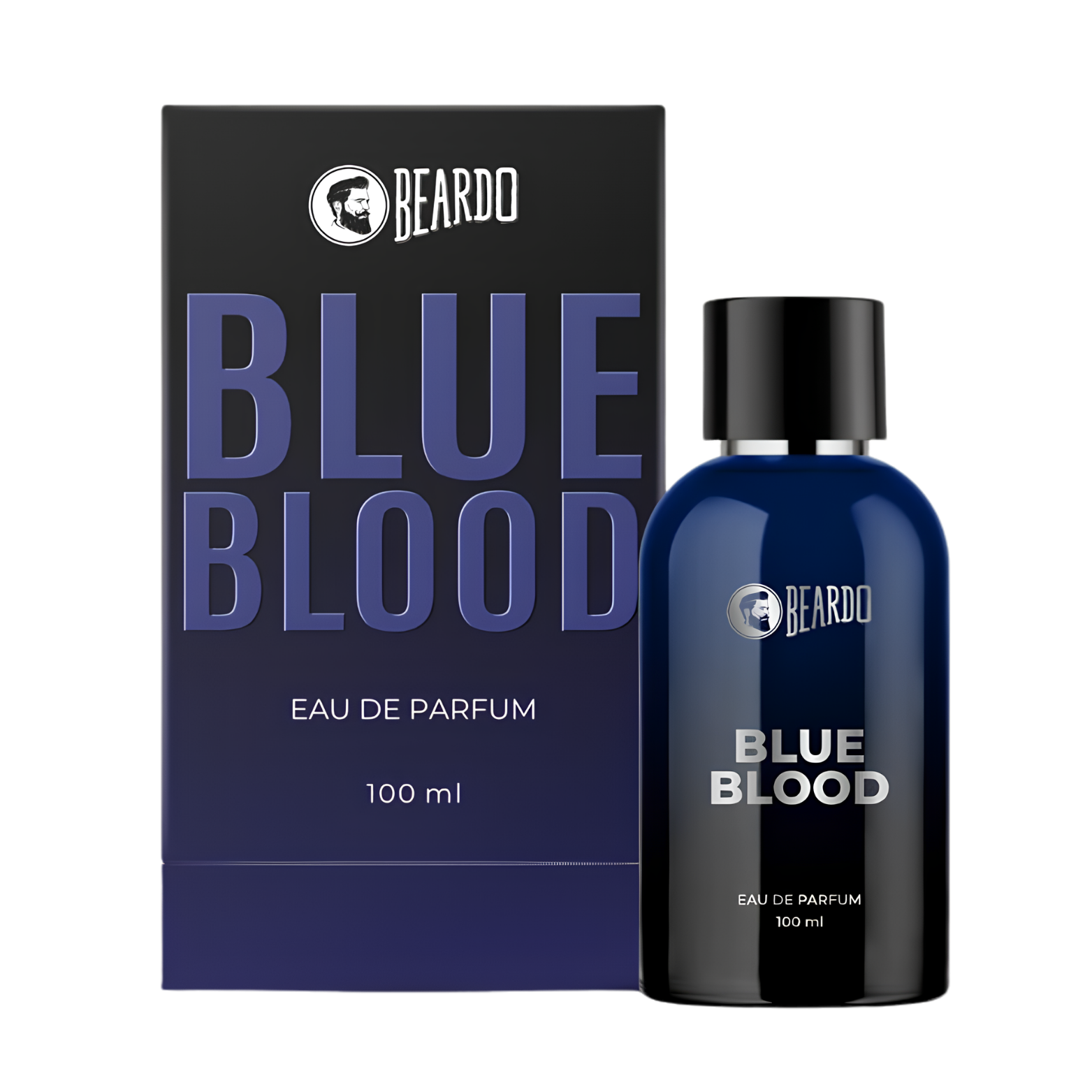 Beardo Blue Blood Premium Perfume for Men 100 ml bottle packaging