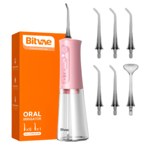 Bitvae Cordless Portable Water Dental Flosser and Oral Irrigator packaging