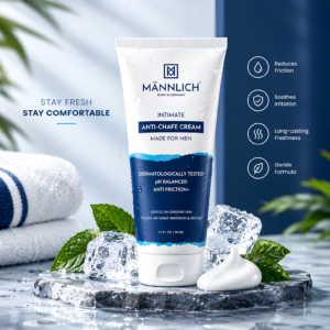 Mannlich Intimate Anti-Chafing Cream for Men 50 ml tube packaging