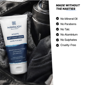 Mannlich Intimate Anti-Chafing Cream for Men 50 ml tube packaging