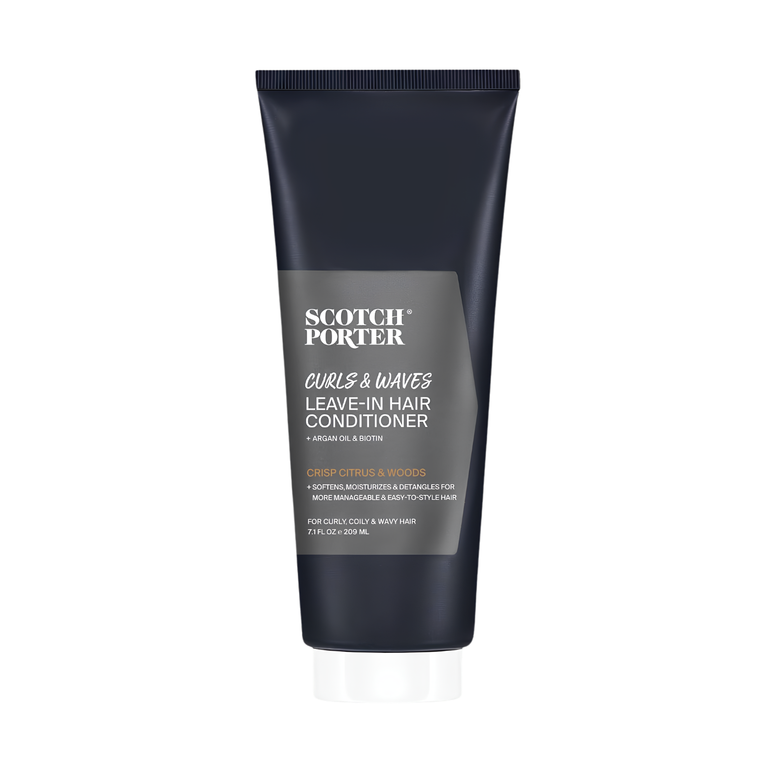 Scotch Porter Curls & Waves Leave-In Hair Conditioner for Men 209 ml tube packaging