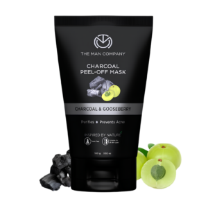The Man Company Activated Charcoal Peel-Off Face Mask 100 g tube packaging