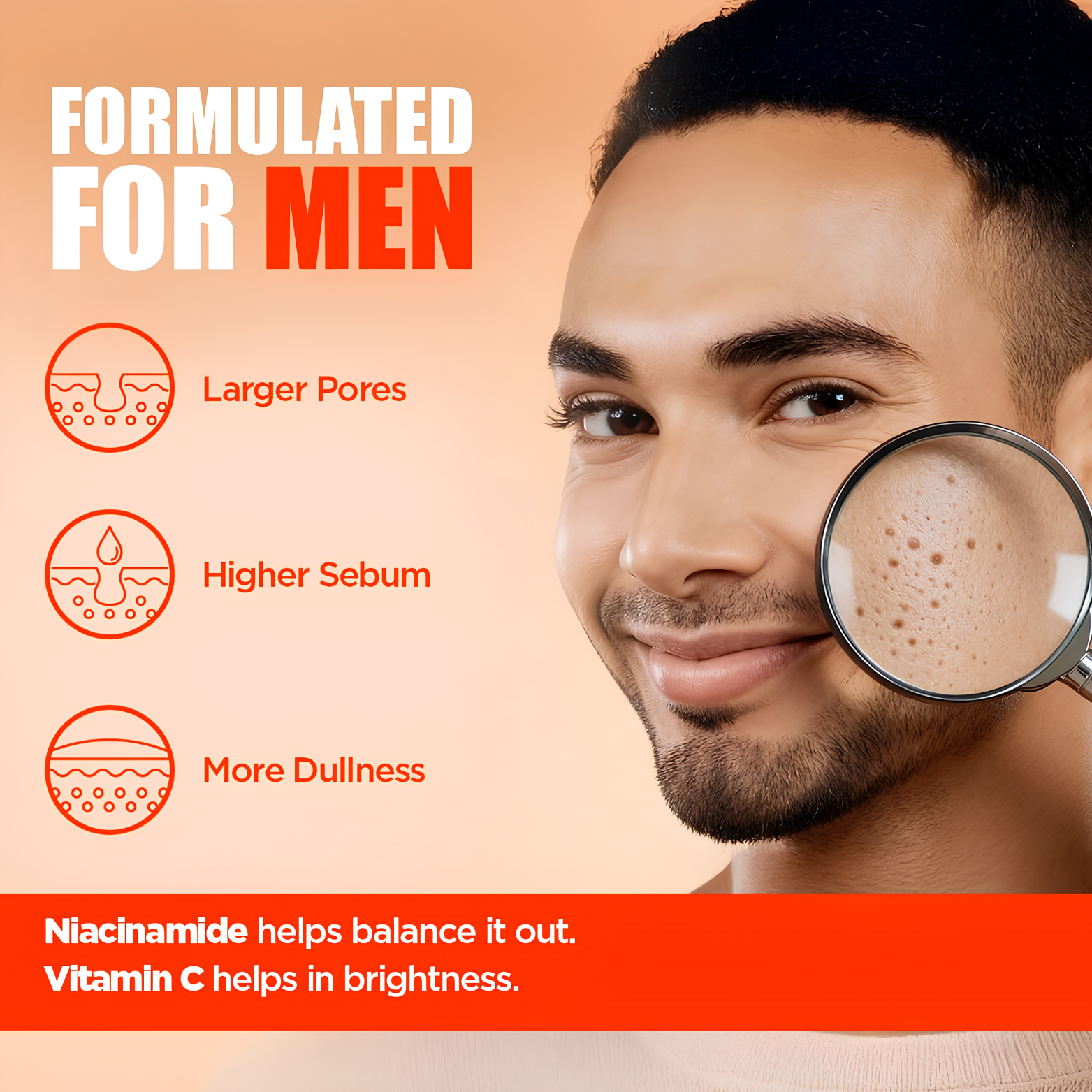 The Man Company Vitamin C Face Wash 100 ml tube packaging